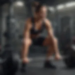 Dynamic workout session showcasing strength training exercises