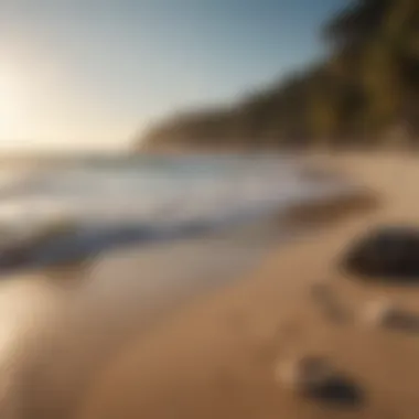 Serene beach environment encouraging lifestyle changes and motivation.