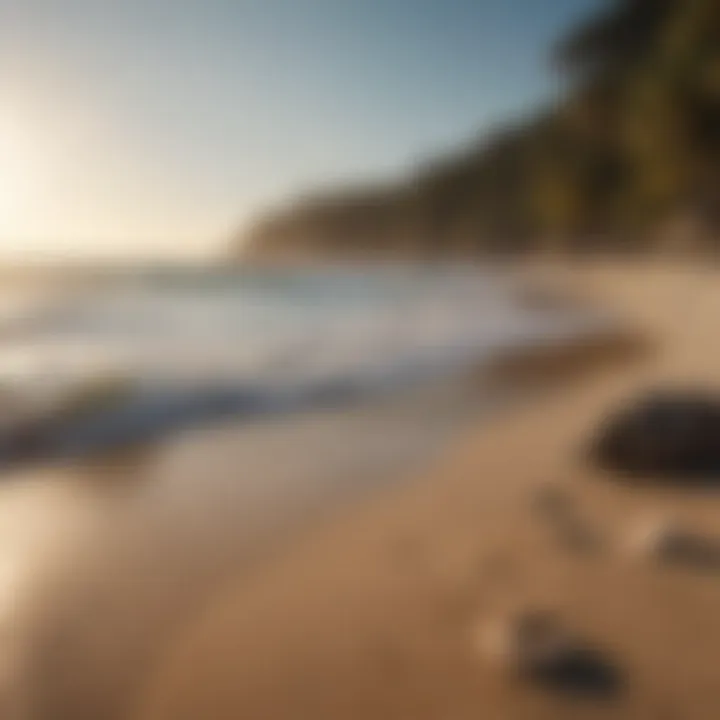 Serene beach environment encouraging lifestyle changes and motivation.