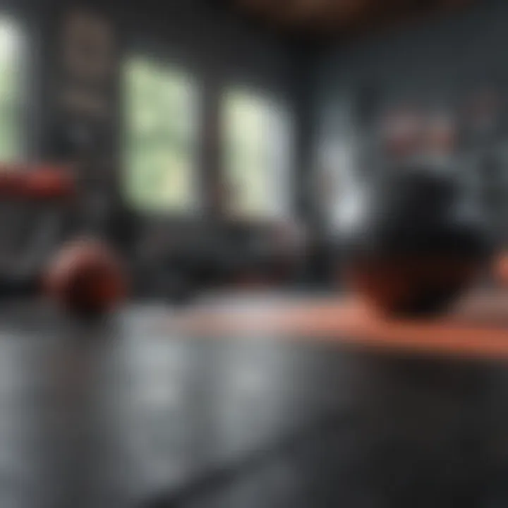 Aesthetic Rubber Flooring Home Gym