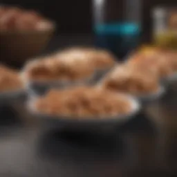 Visual representation of Alli capsules with a background of healthy keto foods.