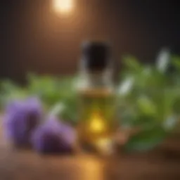 Aromatic essential oils for nasal congestion relief