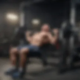 Athlete performing advanced bench press variation