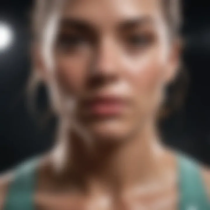 Athlete Using IGF Spray