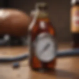 Beer Bottle and Blood Pressure Cuff