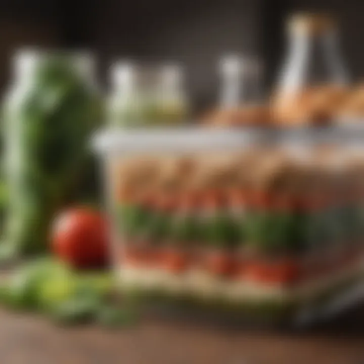Close-up of nutritious meal prep for weight loss