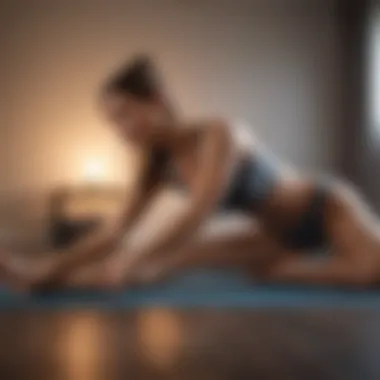 Athlete performing yoga pose for sleep improvement