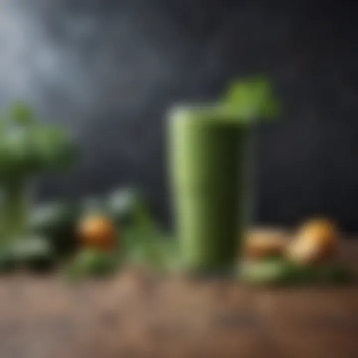 Nutrient-rich smoothie packed with greens and seeds