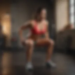 Woman performing Bulgarian split squats