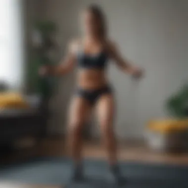 Resistance band hip thrusts exercise