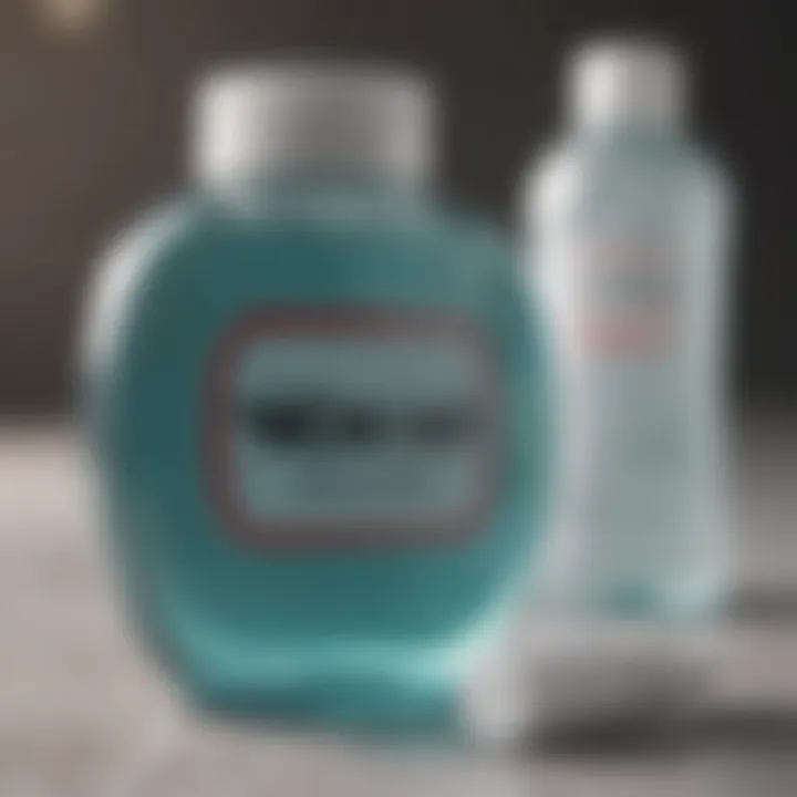 Safety warning sign regarding oral care products
