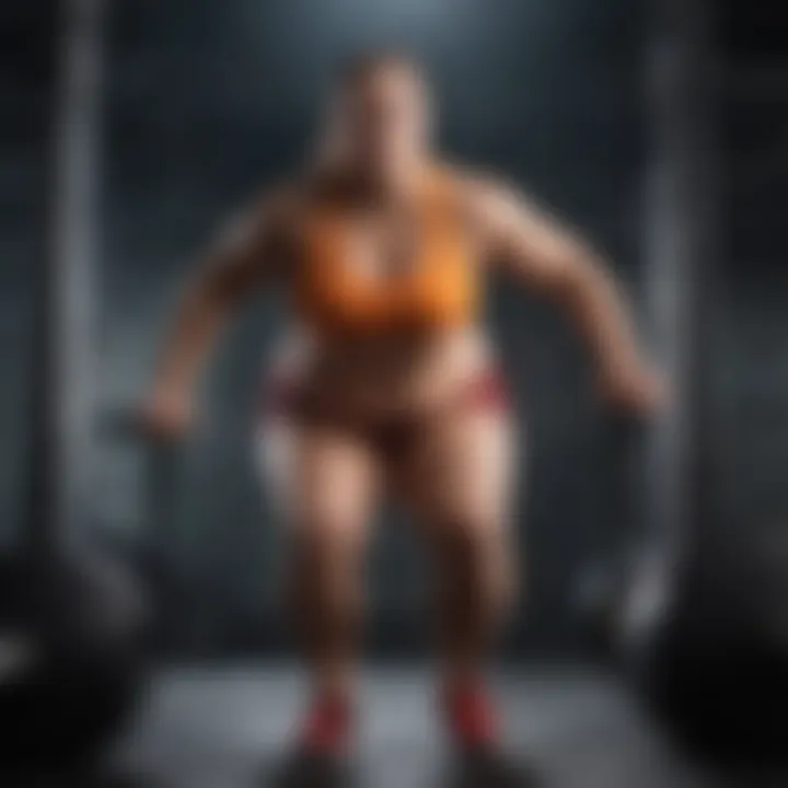 Challenges in fitness journey - Illustration of a person conquering obstacles