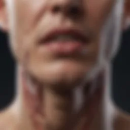 Chin anatomy with nerves mapping