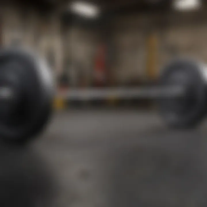 Illustration of deadlift bar specifications