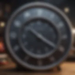 Illustration of a clock symbolizing intermittent fasting hours
