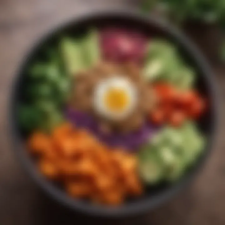 Colorful Buddha Bowl with Fresh Vegetables