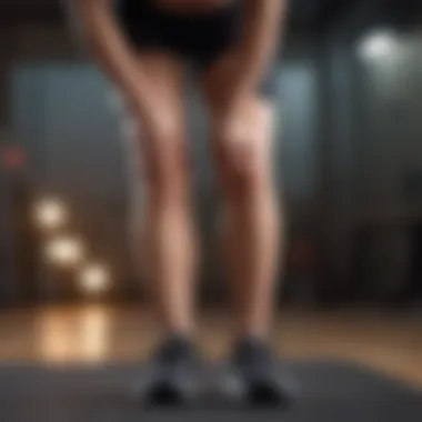 Person performing advanced knee strengthening routine
