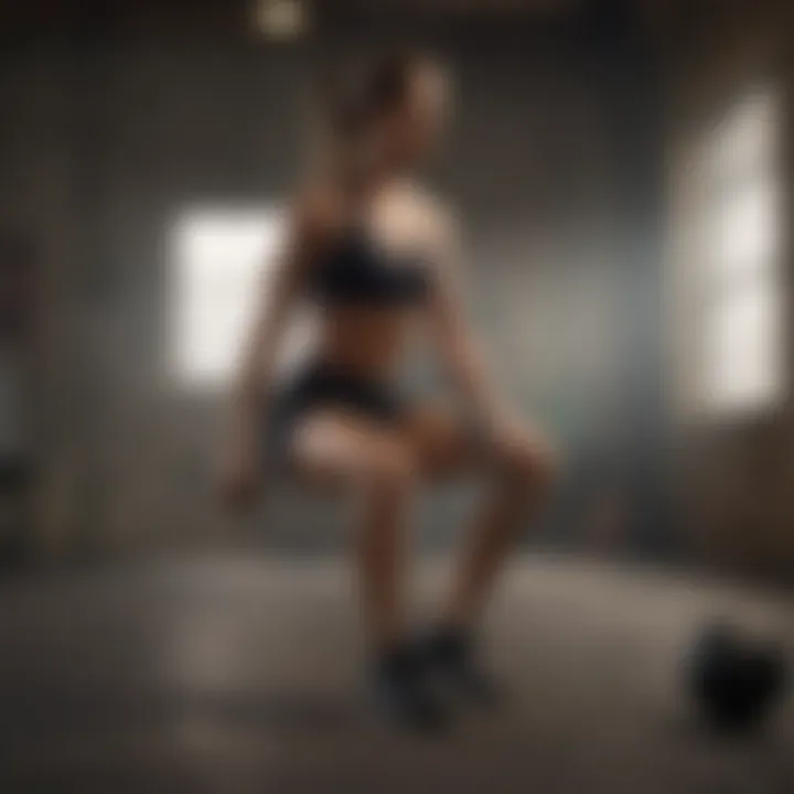 Knee strengthening exercise using resistance bands