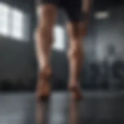 Dynamic calf exercise in action