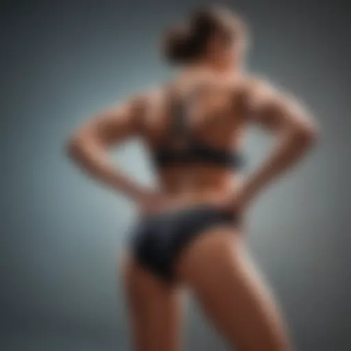 Demonstration of lower back exercise