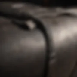 Detailed view of the Outslayer Heavy Bag's stitching and material quality