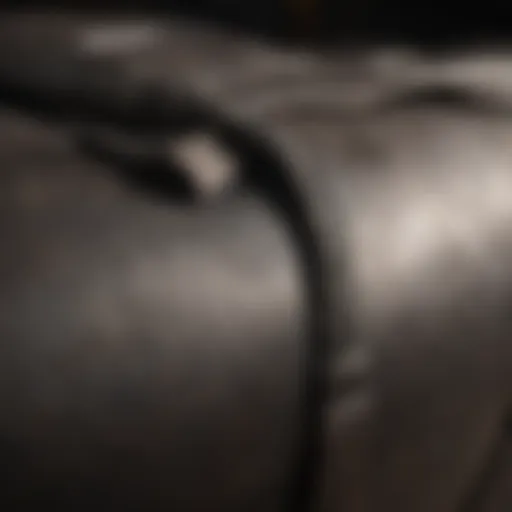 Detailed view of the Outslayer Heavy Bag's stitching and material quality