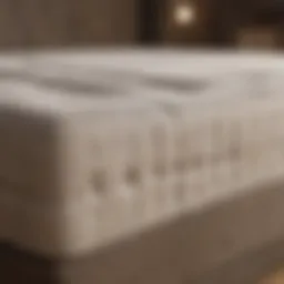 Illustration of mattress construction layers highlighting support systems