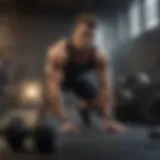 Dynamic workout routine illustration