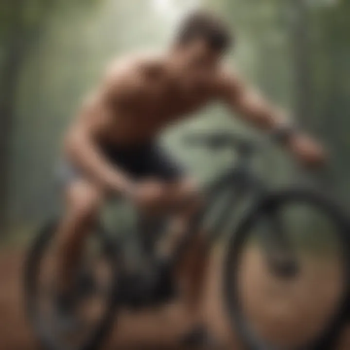 Performing a bicycle crunch highlighting dynamic core movement