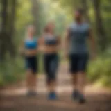 Couple enjoying an outdoor workout together