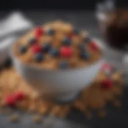 Bowl of Crunchy Granola with Fresh Berries