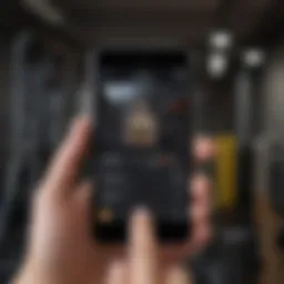 Visualization of fitness app user interface showcasing workout tracking features