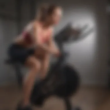 Customizable Resistance Options on Compact Spin Bike