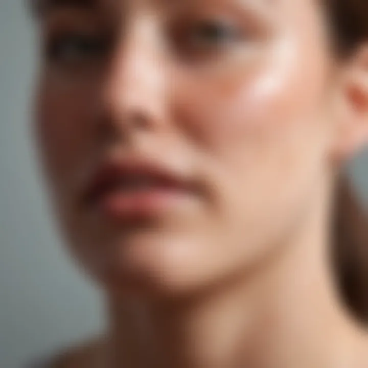 Illustration of the skin layers affected by cystic acne