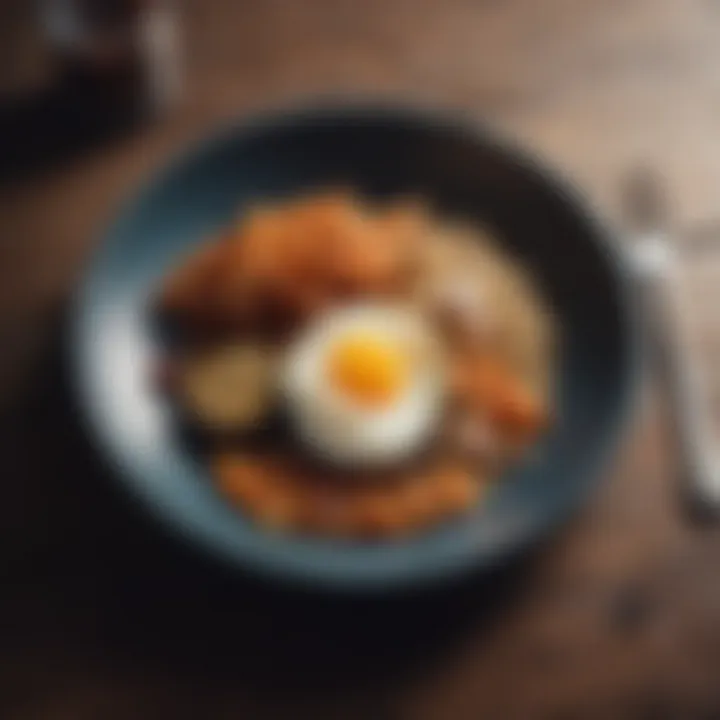A well-balanced plate illustrating proper carbohydrate portioning in a meal.