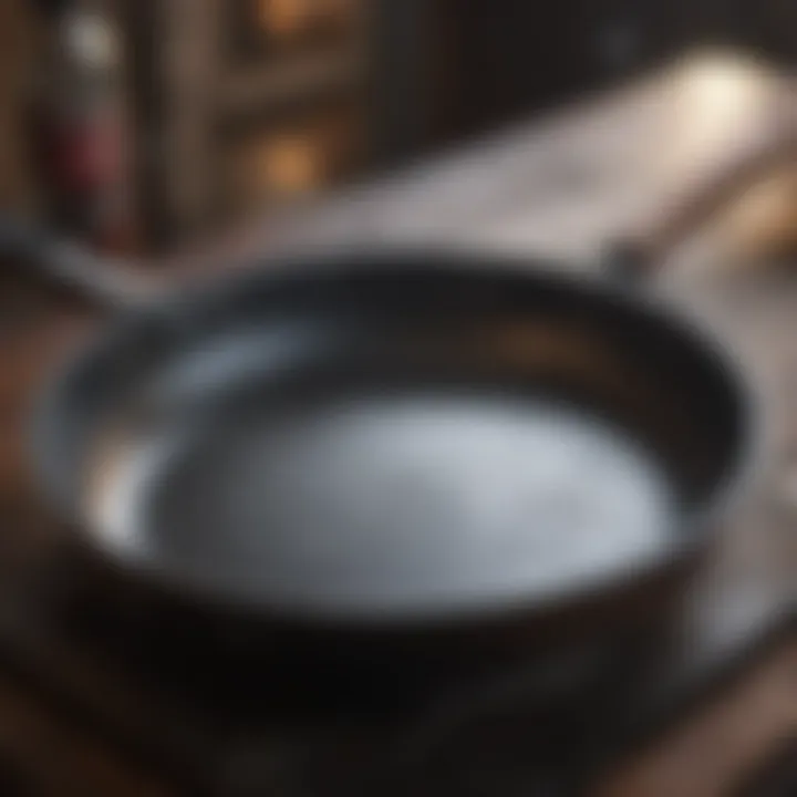 Deep cleaning tools for iron skillet
