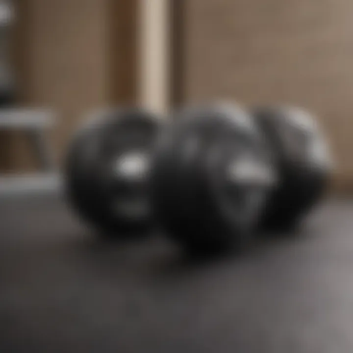 Range of durable and versatile dumbbells in a home gym setting