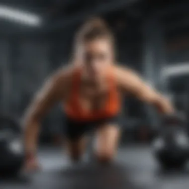 High-Intensity Interval Training Benefits Dynamic workout routine with kettlebells