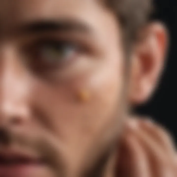 Earwax buildup illustration