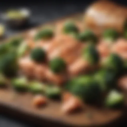 Broccoli and Salmon Protein-Rich Meal