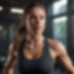 Female athlete performing HIIT workout