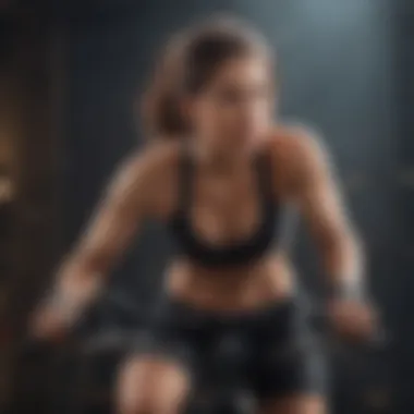 Bicycle Crunches for Toning Abs Focused woman doing bicycle crunches