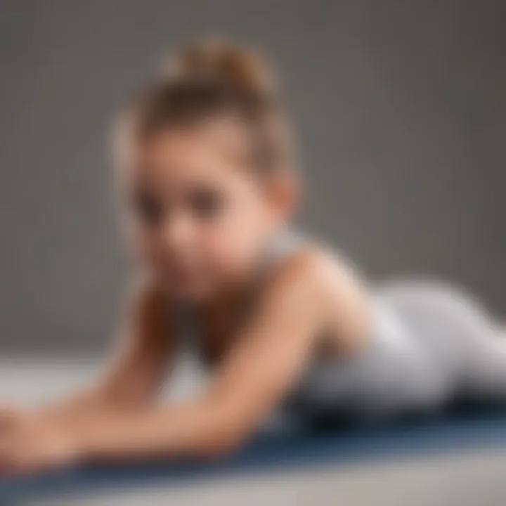 Graphic of a figure performing a child's pose stretch