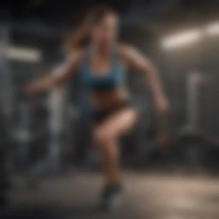 Abstract representation of high-intensity interval training
