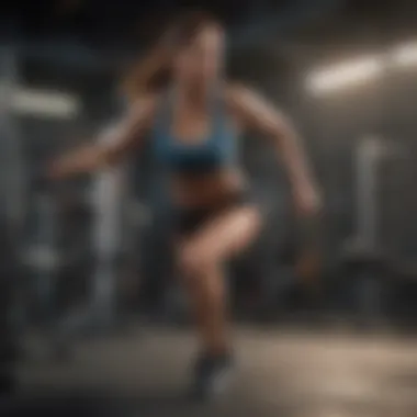 Elevated Intensity Workouts Abstract representation of high-intensity interval training