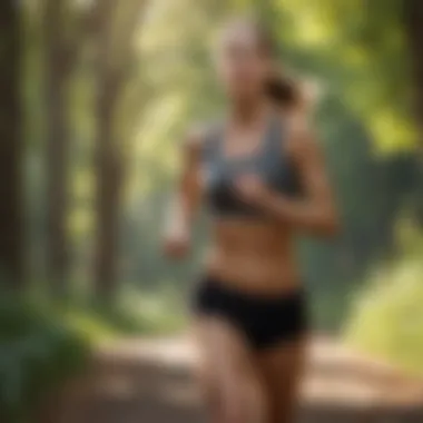Dynamic Outdoor Cardio Artistic depiction of outdoor running for weight loss