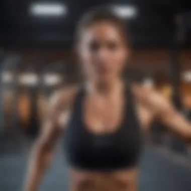 High-Intensity Interval Training (HIIT) Woman performing HIIT workout