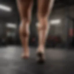 Dynamic leg workout showcasing various exercises