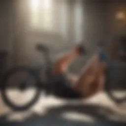 Illustration of a person performing Bicycle Crunches exercise