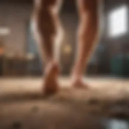 Revitalizing leg scrub with natural ingredients